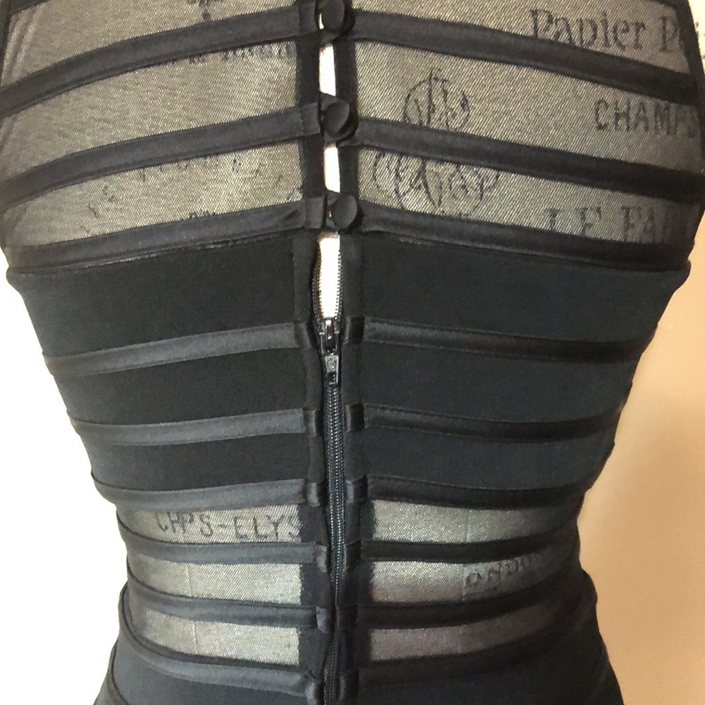 Two Piece Dress Pantsuit, Black (size 6) - Picture 6 of 17